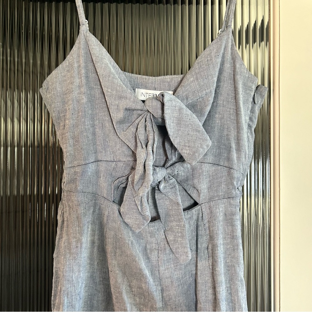 INTERMIX Chambray Jumpsuit, Size 2